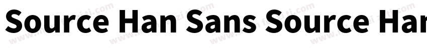 Source Han Sans Source Han Sans字体转换